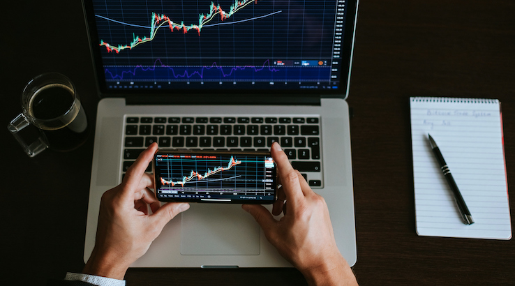 Man Using Laptop On Table